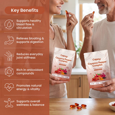 Capsa Cayenne Pepper Complex - 3mg Capsaicin Softgels