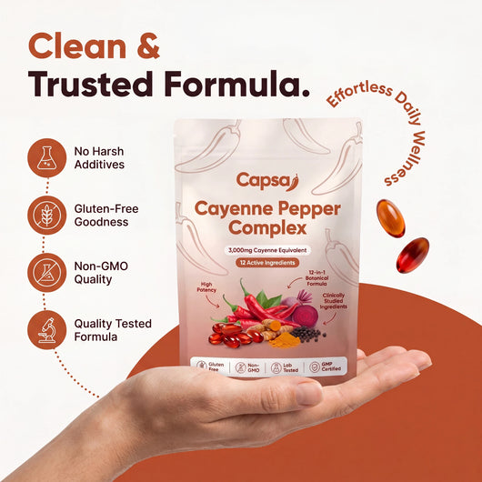Capsa Cayenne Pepper Complex - 3mg Capsaicin Softgels